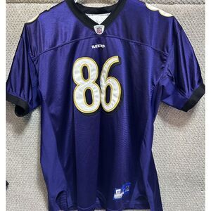 Baltimore Ravens Todd Heap #86 Autographed Stitched Jersey‎ Purple Size 54
